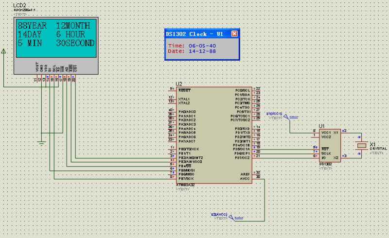 avr单片机ds1302时钟程序详解