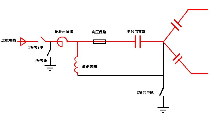 10kv电容器组的放电线圈(单相,abc)的二次(a.x)接线?