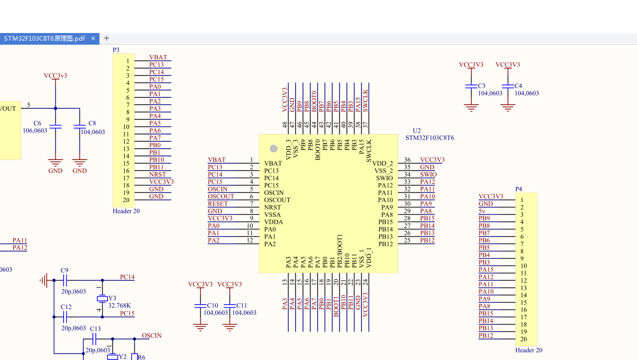 Stm32f103c8t6 схема питания