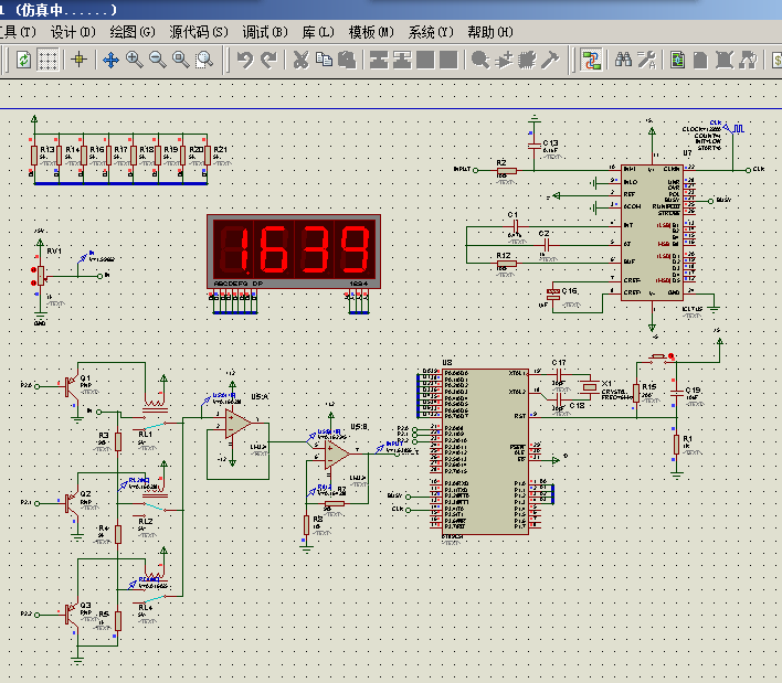 基于icl7135和51单片机的数字电压表proteus仿真及源码