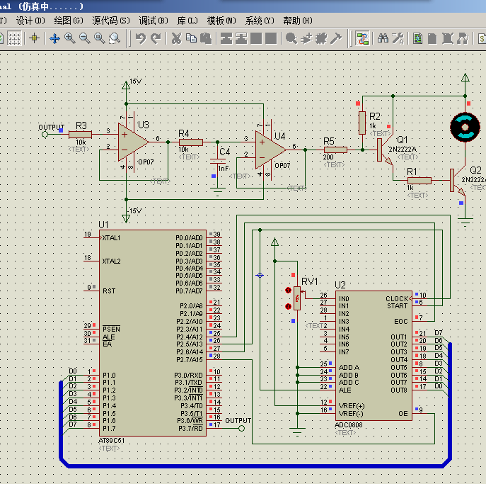 单片机对直流电动机的驱动proteus仿真及汇编源程序 51单片机