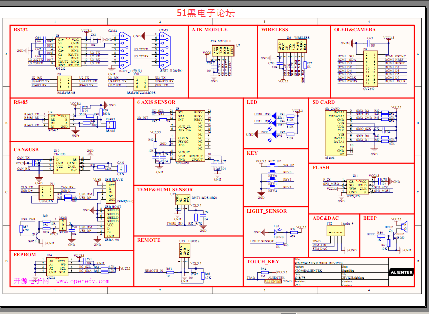 stm32f4开发板原理图和pcb布局