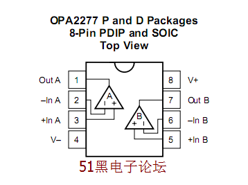 opa277,opa2277,opa4277运放引脚图与pdf数据手册下载