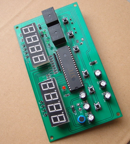 双路四位数码管显示定时板pcb工程与原理图等资料