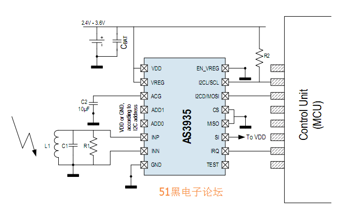 雷电检测芯片as3935引脚图电路图与pdf资料手册下载