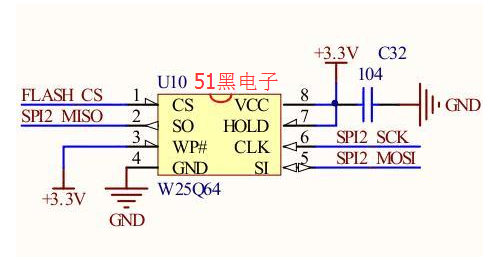 25q64引脚图与电路原理图及pdf中文资料下载 8m闪存芯片