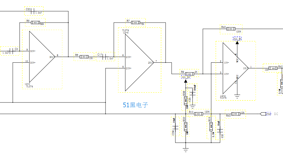 超声波测距模块的电路原理图