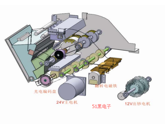 智能点钞机结构与设计框图 模拟数字电子技术