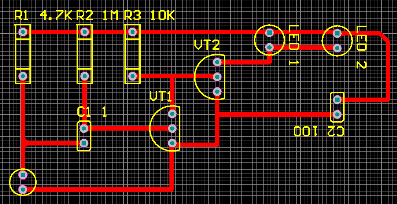 简单声控灯电路原理图和pcb布线方法