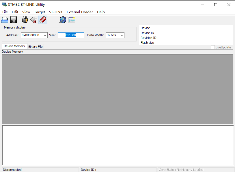 STM32 ST-LINK Utility