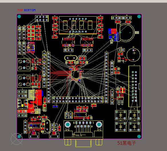 ad画stm32两层板pcb