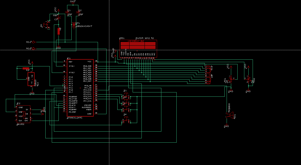 [原创]eagle软件画的 多功能电子钟pcb附带钻孔文件