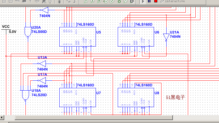 设计 69 multisim仿真论坛 69 用74ls192或74ls160做的数字钟电路