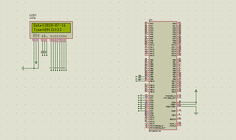 69 stm32电子时钟1602显示仿真加程序              void lcd1602