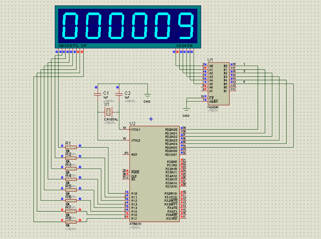 0023基于C51单片机倒计时秒表定时器 原理图PCB设计proteus仿真 | 极寒钛博客网