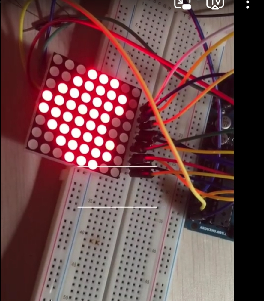 求arduino点阵流水灯效果的实现代码与方法