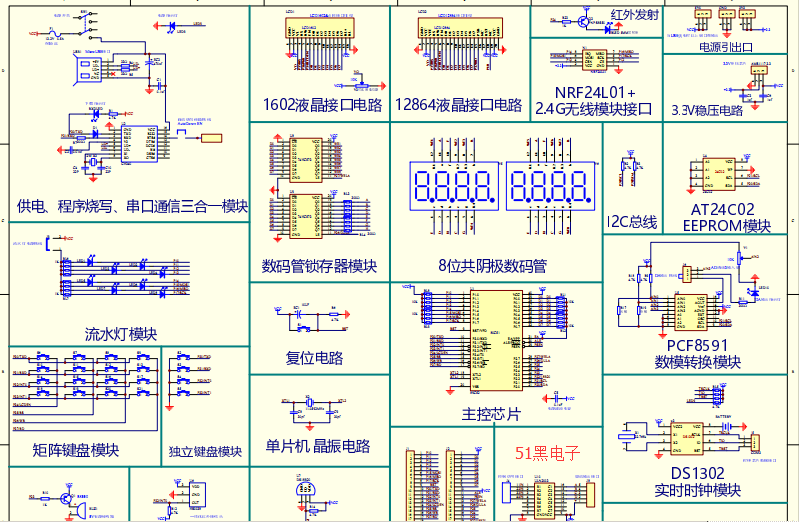 stc89c52单片机清翔开发板原理图