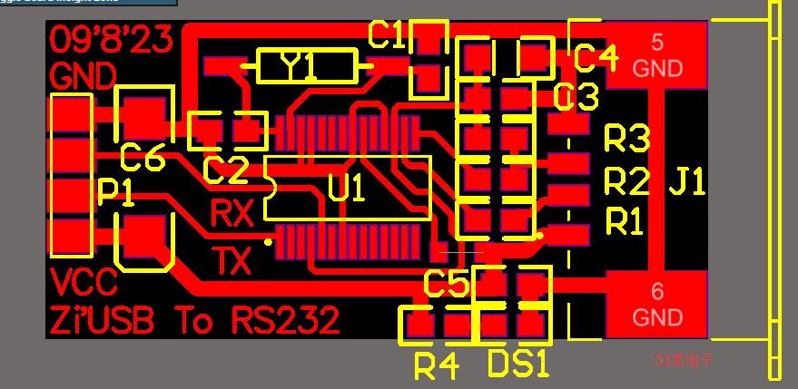 usb转ttlusb转串口diy制作原理图pcbbompl2303驱动