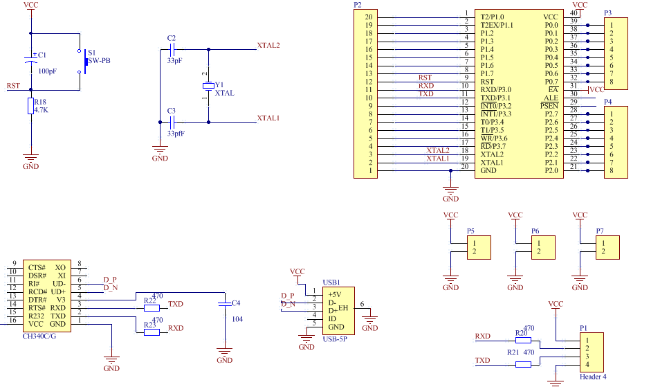 最小NRF51822系统原理图+PCB版图+元器件封装