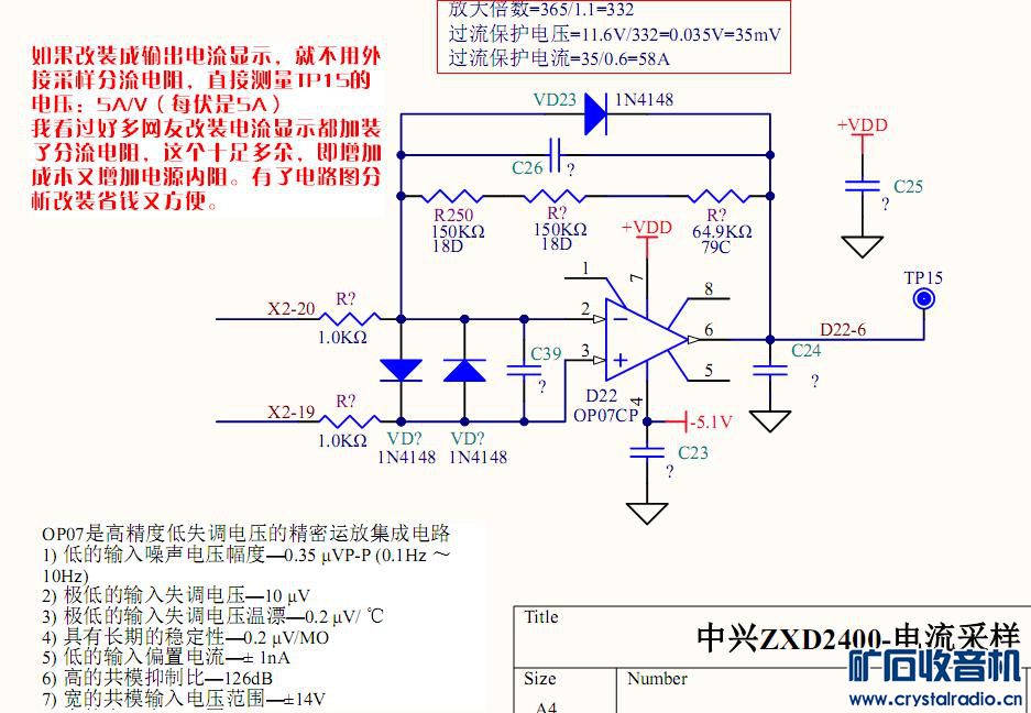 zxd2400-电流采样放大部分