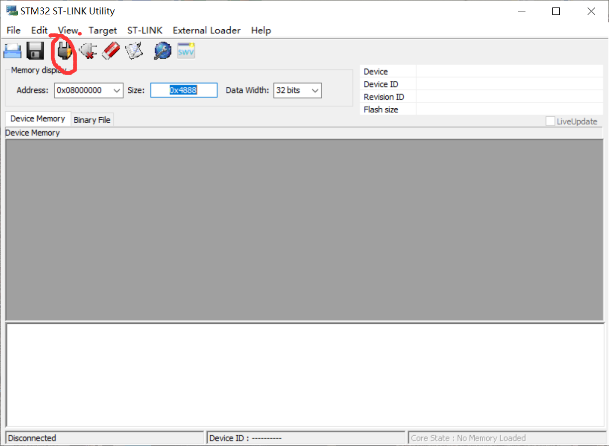 ���������ӣ����������²��STLINK